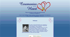 Desktop Screenshot of ceremoniesfromtheheart.ws